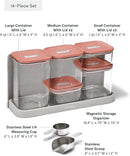 Caraway 14-Piece Glass Airtight Food Storage Containers with Lids – Non-Toxic, BPA-Free Kitchen Storage Containers – Stackable, Space-Saving Airtight Containers for Dry Goods and More - Perracotta by CozyNest Decor