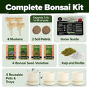 Bonsai Tree Kit - Gifts for Men & Women - Grow 4 Bonsai Trees - Unique Gardening Crafts for Adults, DIY Hobbies for Plant Lovers & Gardeners - Unusual Christmas Gift Ideas for Mom & Dad by GreenHaven Gardens