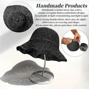 Floppy Big Beach Straw Hats for Women Foldable Summer Wide Brim Packable Sun Hat Womens Travel Straw Fedora Hat by GreenHaven Gardens