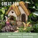 Fairy Garden House Kit – Complete with Accessories, House 7” High with Door That Opens & Fairies for Outdoor Gardens – 4 Pieces by GreenHaven Gardens