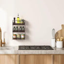 Deco Brothers 3 Tier Wall Mounted Hanging Spice Rack, Bronze by CozyNest Decor