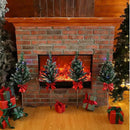 VIHOSE 8 Pcs Solar Christmas Trees Garden Stake Lights Outdoor Xmas Pathway Lights with Decorative Bows Solar Powered Pre-lit Christmas Tree Decor for Outdoor Winter Garden Patio by GreenHaven Gardens