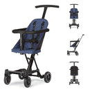 Dream On Me Lightweight and Compact Coast Rider Stroller with One Hand Easy Fold, Adjustable Handles and Soft Ride Wheels, Navy by TinyTreasures Baby Boutique