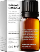 Gya Labs Benzoin Resinoid Essential Oil for Skin - 0.34 Fl Oz - 100% Pure Natural Benzoin Resinoid Oil for Hair, Diffuser, Candle Making Scent by CozyNest Decor