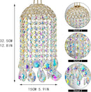 Crystal Chandelier Wind Chimes Suncatcher Pendant, Aurora Light Catcher for Window Indoor Outdoor Ornament, Gift for Mothers Day Christmas Day by GreenHaven Gardens