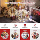 Tangkula Christmas LED Light Balls for Tree (3 Pack), Outside Lighted Sphere with 180 Warm White & 180 Cold White Lights, Holiday Lighted Decorations, Christmas Sphere Balls for Indoor Outdoor Decor by CozyNest Decor
