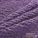 WESHIONGOO Chunky Knit Blanket Throw Knitted Throw Blankets for Couch Bed Fluffy Soft Blanket with Jumbo Chenille Yarn Thick 100% Handmade (Purple, 50"×60") by CozyNest Decor