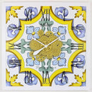 The Gears Clock Wall Clock Italy Collection with Moving Gears (Minori, 36 inch Square) by CozyNest Decor