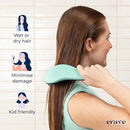 Crave Naturals Glide Thru Detangling Brush for Natural, Curly, Straight, Wet or Dry Hair - Gentle Detangler Styling Tool for Adults, Kids, Toddlers and Little Girls - 7.5 x 3 in, Turquoise by TinyTreasures Baby Boutique
