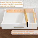 BAMEOS Drawer Divider,Expandable Bamboo Separators Adjustable Utensil Knife Fork Tool Kitchen Organizer, Clothes Fabric Drawer Organizer In Bathroom Bedroom Office, Cabinet Dresser Organizer 4-pack by CozyNest Decor