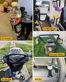 Pack of 2 Stroller Cup Holders, Universal Drinks Holder for Bikes, Trolleys or Walkers by TinyTreasures Baby Boutique