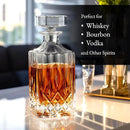 Luxury Gift For Men – Whiskey Decanter Set For Beloved Husband Or Dad Birthday Gift – 4 Whiskey Glasses And Decanter Set Is a Great Gift Idea for Whisky, Bourbon, or Scotch lovers by CozyNest Decor