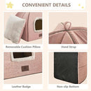 Cat Bed for Indoor Cats - Cat Cave Cat House Cats Tent with Removable Washable Cushioned Pillow, Soft and Self Kitten beds by CozyNest Decor
