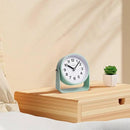 Analog Alarm Clock, Silent Non-Ticking Quartz Movement, Battery-Operated with Snooze & On-Demand Light, Easy to Set Gentle Wake Bedside Desk Clock, Ideal for Home, Travel, Office (Green) by CozyNest Decor