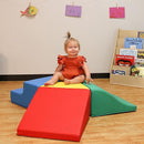 FDP SoftScape Toddler Playtime Junction 360 Climber, Indoor Active Play Structure for Toddlers and Kids; Safe Soft Foam for Crawling, Climbing and Sliding (4-Piece) - Assorted, 13799-AS by TinyTreasures Baby Boutique