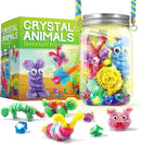 XXTOYS Crystal Growing Terrarium Kit - Crafts for Girls Ages 8-12- Create 12 Animals Science Kit for Kids - Light-Up Crystal Lantern Kit– STEM Toys for 7-12 Great Birthday Gifts for Boys & Girls by TinyTreasures Baby Boutique