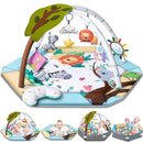 Baby Gym Play Mat, 8-in-1 Tummy Time Mat & Ball Pit with 6 Toys, Washable Baby Activity Play Mat for Visual, Hearing, Sensory, Motor Development, Baby Toys Gift for Toddler Infant 0-3-6-9-12 Month by TinyTreasures Baby Boutique