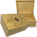 Miscarriage Memory Box Bamboo Wood - Loss of Baby Sympathy Gifts Unique, In Loving Memory Gifts Baby Loss Keepsake Box for Mother, Infant Memorial Gifts for Miscarriages Parents, Friends, 11x8x4.75 in by TinyTreasures Baby Boutique