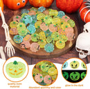 STEFORD 56 Pcs Luminous Resin Pumpkins, Halloween Miniature Figurines Glow in The Dark Mini Tiny Plastic Fake Pumpkin Bulk for Decorating Outside Outdoor DIY Crafts Home Fairy Garden Dollhouse Decor by GreenHaven Gardens