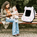 Pea Pod Car Seat Cover Baby, Infant Car Seat Canopy Covers with 2 Layers Windows of Breathable Mesh Fabric, Lightweight Polyester, Soft Minky Dot Backing (Butterfly Pattern) by TinyTreasures Baby Boutique