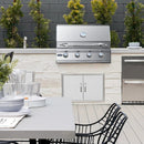 Hygrill 32-Inch Built In Grill, Stainless Steel 4-Burner Grill Head for Outdoor Kitchen, Liquid Propane by GreenHaven Gardens