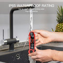 1-Second Rapid and Accurate Meat Thermometer - Waterproof Multifunctional Kitchen Food Thermometer, Ideal for Frying, Smoking, Grilling and More(Red) by TinyTreasures Baby Boutique