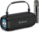 Portable Karaoke Machine, Bluetooth Speaker with Microphone, Three Echo Levels, Indoor and Outdoor Modes, IPX6, BT 5.3, Supports AUX, TF, USB by TinyTreasures Baby Boutique