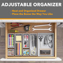 SpaceAid 7-Piece Bamboo Drawer Organizer Storage Boxes Set, Wood Tray Junk Drawer Organizers Multi-Use Divider Bins for Kitchen, Bathroom, Office Desk and Makeup Organization (7 Pack, Gray) by CozyNest Decor