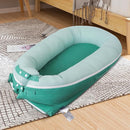 Baby Lounger, Deluxe Infant Lounger, Baby Nest Cover for Baby, Breathable Cotton, Adjustable Baby Floor Seat for Tummy Time, Newborn Essentials for Baby 0-12 Months (Greener) by TinyTreasures Baby Boutique
