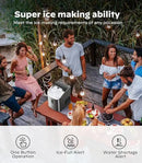 Silonn Nugget Ice Maker Countertop, Pellet Ice Machine with Self-Cleaning Function, Sonic Ice Maker Produces 33lbs of Chewable Ice in 24 Hours, Ideal for Home Kitchen and Office, Stainless Steel by CozyNest Decor