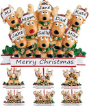 Personalized Christmas Ornaments 2025 Family of 2/3/4/5/6/7/8 Deer Christmas Ornaments Custom Name Customized Gifts for Xmas Tree,Family of 8 by TinyTreasures Baby Boutique
