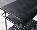 Diwhy Industrial 3 Tier Rolling Utility Storage Cart Wine Beverage, Metal Wine Rack with Wheels Kitchen Bar Dining Room Tea Wine, Serving Cart by CozyNest Decor