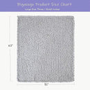 Bigacogo Chunky Knit Throw Blanket for Couch, 51x63 inches, 100% Hand Knitted with Thick Jumbo Chenille Yarn, Cozy Soft Large Rope Knot Cable Crochet Blankets for Sofa Bed Living Room, Light Grey by CozyNest Decor