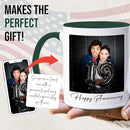 Custom Mug Upload Your Picture Personalized Coffee Mug with Photo Text Name Customized Cup Unique Ideas Gifts for Men Women Mom Dad Girlfriend Boyfriend Friend Family (Dark Green, 11oz) by TinyTreasures Baby Boutique