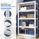 Raybee Garage Shelving Heavy Duty 2000LBS Storage Shelves Heavy Duty Shelving 5 Tier White Metal Shelves Pantry Shelf for Kitchen Closet Basement Warehouse 16.5" D x 32" W x 63" H by GreenHaven Gardens