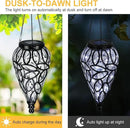 Solar Hanging Lantern Outdoor Lights, Tear-Shaped 15 LEDs Cool White Hanging Lights with S Hooks Decor in Garden, Yard, Pathway, Front Door and Landscape by GreenHaven Gardens