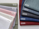 MIUCO Semi Sheer Curtains Poly Linen Textured Solid Grommet Curtains 84 Inches Long for Living Room 2 Panels (2 x 37 Wide x 84" Long) Dusty Blue by CozyNest Decor