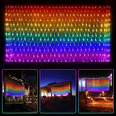 Pride Flag Outdoor Decorations, 6.6x3.3 FT LGBTQ Rainbow LED Net Lights, 390LED Waterproof Connectable Garden Lights for Pride Month, Room, Yard, Party, Office by GreenHaven Gardens
