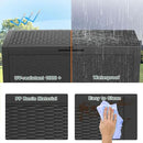 DRATO 100 Gallon Large Deck Box, Outdoor Storage Box for Patio Furniture, Patio Cushions, Gardening Tools, Pool Supplies,660lbs Weight Capacity,Waterproof Resin Storage Boxes by CozyNest Decor