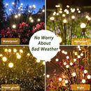 Solar Garden Lights - 6 Pack 60 LED, Waterproof Outdoor Decor for Yard, Patio & Garden (Warm White) by GreenHaven Gardens