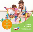 PicassoTiles 150pc Magnetic Marble Run Track Set STEM Construction Toy with Slides Ramps and Tubes Educational Magnet Tile Building Kit Kids Age 3 Plus Learning Gift for Boys Girls Preschool PTG150 by TinyTreasures Baby Boutique