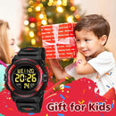 Kids Watch,Boys Watch for 3-15 Year Old Boys,Digital Sport Outdoor Multifunctional Chronograph LED 50 M Waterproof Alarm Calendar Analog Watch for Children with Silicone Band,Kids Gift by TinyTreasures Baby Boutique