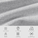 Macochico Pinch Pleated Full Blackout Curtains for Bedroom Living Room Silver Grey Linen Curtains Thermal Insulated and Noise Reducing Window Panels with Tieback Shabby Chic Decor 84”Wx84”L 1 Panel by CozyNest Decor
