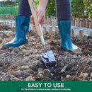 Berry&Bird Garden Trowel with Long Handle, 23.43in Stainless Steel Short Shovel with Wood Handled for Digging, Gardening, Transplanting, Planting and Weeding by GreenHaven Gardens