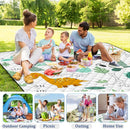 Extra Large Picnic Blanket Waterproof,80"x 80"Foldable Machine Washable Beach Blanket,Outdoor Blanket for 6-8 Adults,Suitable for Indoor Crawling,Park Beach,Camping,Hiking,Family Travel(Dinosaur) by TinyTreasures Baby Boutique