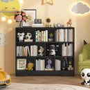 Book Shelf, 8 Cubes Storage Organizer, 3-Tier Open Shelf Wooden Bookcase, Freestanding Black Bookshelf Cube Shelf for Bedroom, Living Room, Home Office by CozyNest Decor