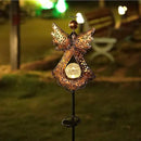 Solar Garden Stake Lights – Metal Angel Solar Warm White LEDs Stake Light Memorial Gift - Solar Angel Lights Perfect as Angel Remembrance Gifts & Sympathy Gifts by GreenHaven Gardens
