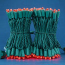 200 Count Red Wide Angle LED Christmas Lights, 66 ft Green Wire UL Certified Commercial Grade 5mm Holiday String Light Set (Red) by CozyNest Decor