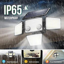 Solar Outdoor Lights - 3000LM 188 LED Motion Sensor Outdoor Lights, 4 Heads Security Light,IP65 Waterproof, Easy Install,270°Wide Angle Flood Wall Light with 3 Modes for Backyard Yard (2 Pack) by GreenHaven Gardens