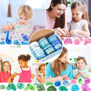6 Packs Slemes, Blue Slime Kit - Cloud Slime kit for Boys Girls Ages 8-12, for Kids Slime Set Party kit Goodie Bag Stuffers, 4 5 6 7 8 9 10 Year Old Girl Birthday Gift Cute Stuff by TinyTreasures Baby Boutique